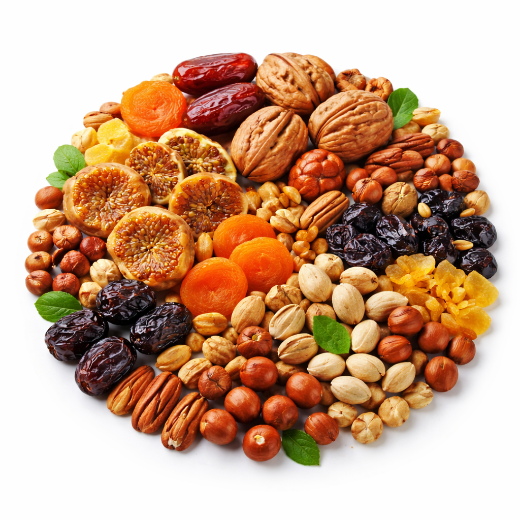 Getrocknete Früchte & Nüsse